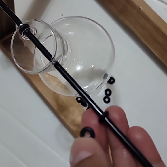 NEW Ivolador Desktop Glass 5 Bulb with Retro Wooden Stand - Picture 10 of 16